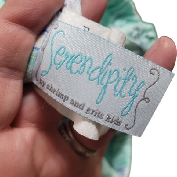 Serendipity by Shrimp and Grits Baby 3 Mo Green Sailboat Romper Bubble Nautical - Picture 8 of 10